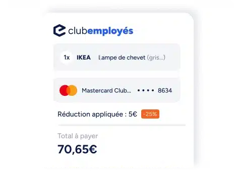 achat sur la plateforme club employés avec la carte avantages salariés