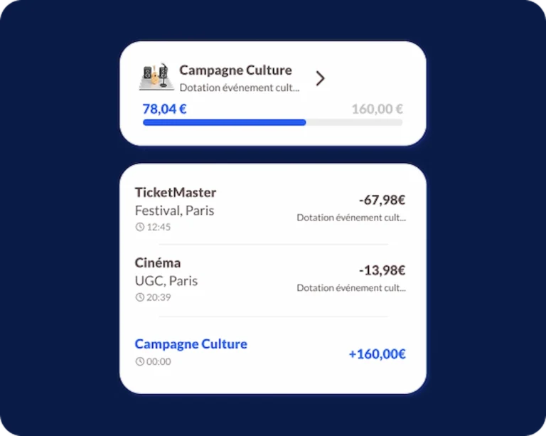 Dotation carte culture club employés