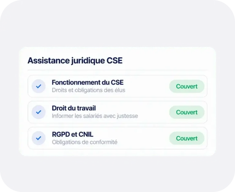 assistance juridique élus cse