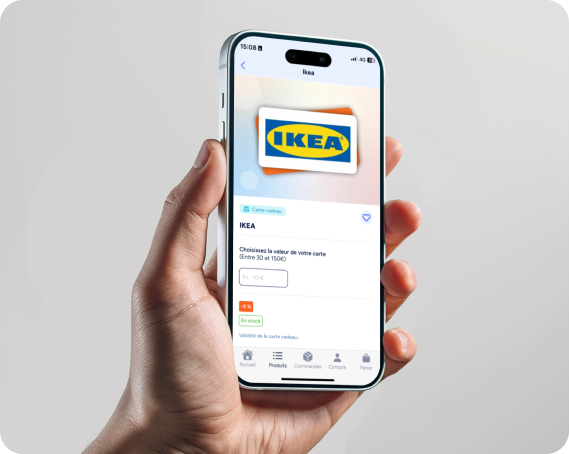 carte cadeau ikea plateforme cse